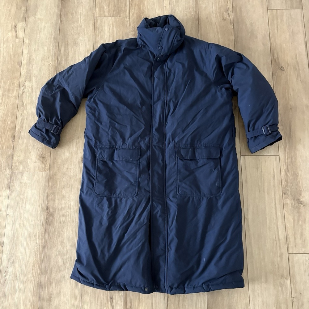 Vtg Eddie Bauer Men Navy Blue Gore-Tex Goose Down Parka Jacket XL Ski Gorpcore